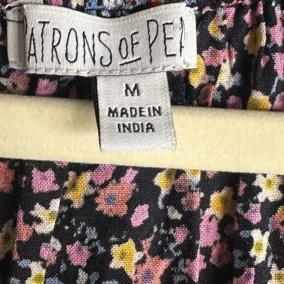 EUC• Patrons of Peace•Size Med• Floral Print• Tiered Ruffle Skirt•Smock Waist - Picture 4 of 8